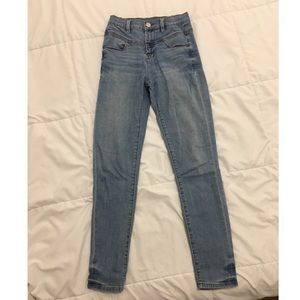 BDG high waisted light wash jeans